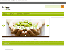 Tablet Screenshot of biorganicibiza.com